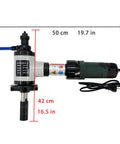 Rough Tough Electric Pipe Bevelling Machine Handheld Internal Expansion Chamfering Tool size 50 cm for 1.57 to 4.72 inch tubing.