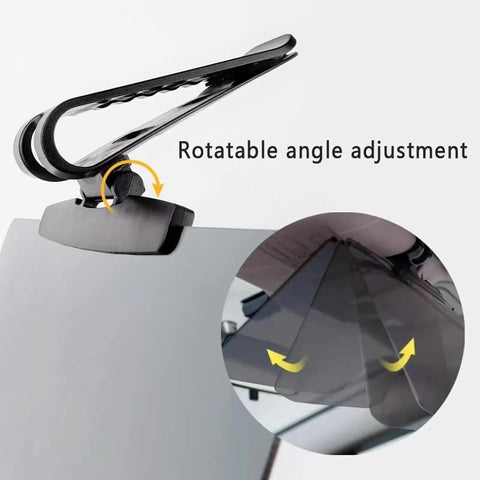 Rotatable clip of Snuffing That Road Shine With This Badass Anti Glare Car Sun Visor Built For The Tesla Cybertruck.