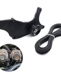 No Drama Hardened Dual Alternator Bracket Kit For Chevy Gm Trucks 1999 2013 V8 with aluminum idler pulley and drive belt