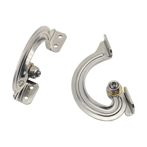 Top Shelf Heavy Duty I Shaped Torque Door Hinge With Internal Brake Mechanism Forged From Rust Resistant 304 Stainless Steel, side view.