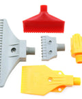 5-In-1 Wind Jet Air Nozzles Set for Industrial Cooling and Blowing, multi-color plastic fan nozzles with flat spray