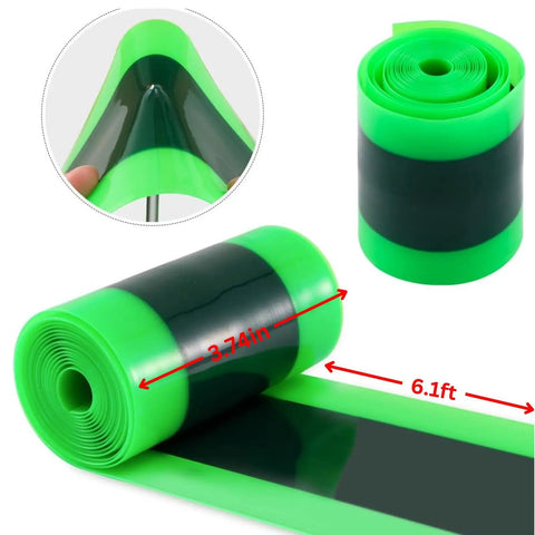 Bike Tire Liner Inner Tube Flat Protector For Mountain Bikes Fits 12 16 18 20 22 Inch Tires 3.0 To 4.5 In 1 Mm Polyurethane 6.1 Ft