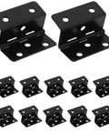 Vintage Tri Fold Cabinet Hinges Set Iron Metal Quick Setup Hardware For Jewelry Boxes And Furniture Six Hole Mount