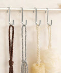 50 Pack 2.4 Inch Heavy Duty 304 Stainless Steel S Hooks For Kitchen Pots Pans Utensils Towels Tools Clothes And More No Rust Durable Hanging Hooks For Cabinets Racks Shelves