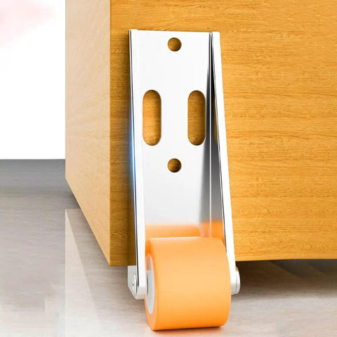Premium Top Shelf Heavy Duty Vertical Track Roller Wheels With Tough Rubber Casters And Zero Sag Design For Smooth As Silk Sliding Door Glide On Scratch Proof Floors mounted on a wooden surface.
