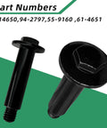 2 Pack Beefy Shoulder Bolts 614650 For Toro Lawn Mowers And Snow Sweepers Replacement Hardware