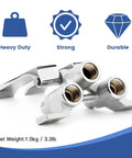 Dual Pedal Knee Valve For Hands Free Faucet with chrome finish copper body and NPT thread ports, shown in durable design
