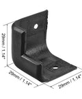 Tough As Nails Speaker Corner Guards For Guitar Amp Cabinets Polypropylene Edge Bumpers measuring 29 mm by 1.14 inch black corner protector.