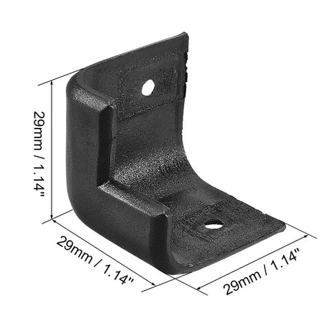 Tough As Nails Speaker Corner Guards For Guitar Amp Cabinets Polypropylene Edge Bumpers measuring 29 mm by 1.14 inch black corner protector.