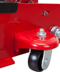 Heavy Duty Hydraulic Low Profile Floor Jack With Quick Lift Pump, 2.5 Ton Capacity, Trolley Style For Sedans, close-up of wheel