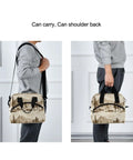 Person carrying Desert Cowboy Insulated 10L Cooler Bag Leakproof Lunch Box For Picnics Beach Trips Hiking Camping And Work Premium 300D Oxford Fabric
