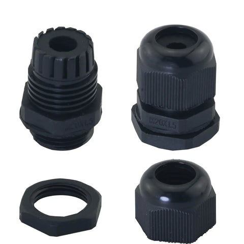 Weatherproof ABS Solar Rugged All Terrain Tough Cable Entry Gland Bent Connector for Caravan RV Marine Boat Yacht Installations