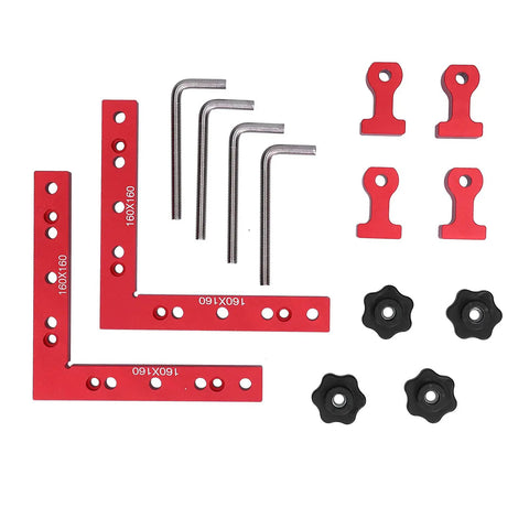 Right Angle Woodworking Clamp Set For Precise Joints With Durable Aluminum Fixture CNC Machined And Built To Last Pro Grade