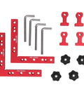 Straight Shooter Aluminum Woodworking Jig For Snap Tight Corner Clamping And Splicing 160X160Mm Splice Board with clamps and fittings