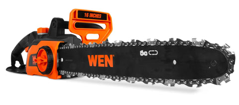 Electric Corded Chainsaw With 12 Amp Motor And 16 Inch Bar Lightweight Yard Workhorse for Quick Heavy Duty Cutting Auto Oiling System