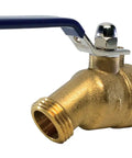 3/4 Inch Hose Bibb Ball Valve With Full Port For Maximum Flow, Easy Quarter Turn Operation, 3/4 MIP Inlet, Durable Outdoor Water Faucet