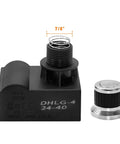 Four Outlet AA Battery Push Button Spark Generator Igniter For Grills with 7/8 in mounting hole and chrome cap, CSA certified.