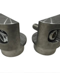 Straight Shot 1 1/2 Inch Tube Connector Adapter Weld Fabrication Bung With Versaslot Nut Holder Easy Grip For Hot Rod Rig And Custom Car Whips Built To Rock Made In Usa, showing metallic finish and bolt