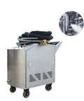 Industrial Grade Dry Ice Blaster With CO2 Cleaning System For Semiconductor Machinery, steel, wheeled, equipped with hoses.