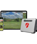 Mevo Plus GPS Launch Monitor And Golf Simulator With Multicam Tracking, 20 Plus Swing Data Parameters, shown with devices