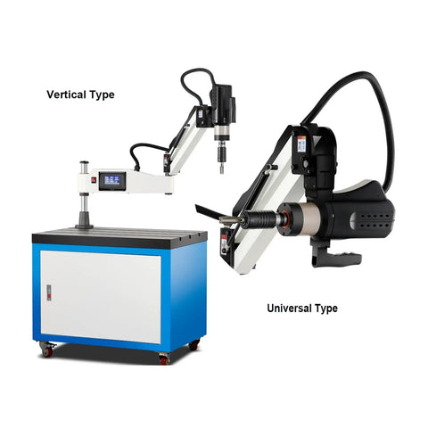 CNC Tapping Machine Automatic Horizontal Threading For M3 To M20 With 500 RPM Speed featuring vertical and universal types