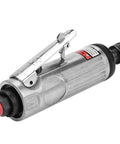 High Speed 1/4 Inch Pneumatic Die Grinder Air Powered Hand Tool with chrome finish, designed for grinding and polishing.