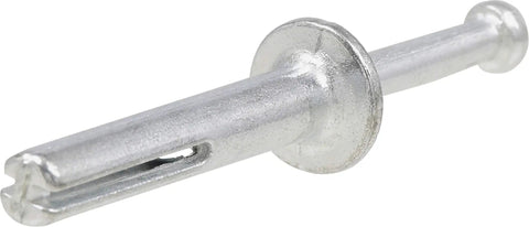 Heavy Duty Hammer Drive Anchors 1/4 X 1 1/2 Inch 100 Pack Zamac Alloy masonry fastener showing a close-up view.