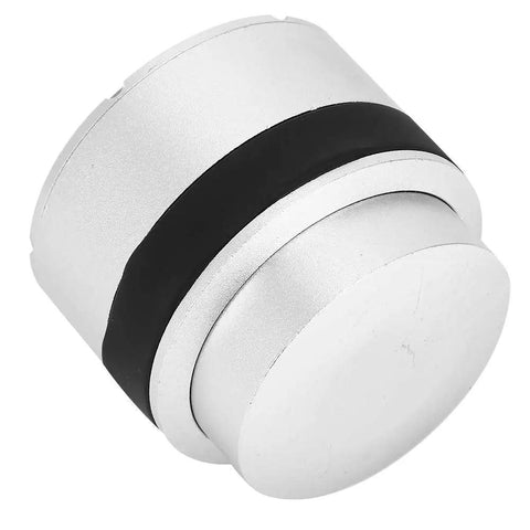 51mm Coffee Tamper Press Type Hammer Powder Distributor Leveler Tool For Espresso Machines, silver aluminum and steel design