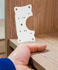 5Pack Stainless Steel Cabinet Hinge Repair Plates for kitchen cupboards and doors, smooth quiet operation, easy opening