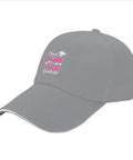 Stoked Proud Mom Of 2026 Graduate Adjustable Cap in light grey with digital print design and adjustable buckle for men