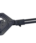 DNP618 Router Edge Guide Rail System For Compact Fixed Base Routers Quick Attach Straight Cutting Template, black metal construction.