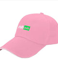 Party Ready Saint Patrick's Day Pub Cap For Men Pink Lightweight Adjustable Buckle One Size Fits Most with Irish pub logo