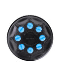 Top view of Eight Outlet Adjustable Bubbler For Drip Irrigation Systems Turns Underground Lines Into Precise Micro Drip Watering.