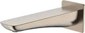 Modern S Wall Tub Spout Trim Brushed Nickel, Solid Brass Construction, Laminar Flow for Even Water Stream, Easy One Half Inch NPT