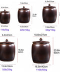 Heavy Weight Rice Storage Box Kitchen Sealed Grain Dispenser Airtight Cereal Jar With Lid Pantry Bin dimensions in various sizes.