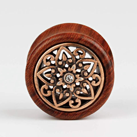 Sun Moon Organic Wood Saddle Ear Plugs Set Eight Pairs For Tunnels And Piercings Gift Box Finely Polished Easy Insertion Harmless