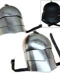 Medieval Pauldron Set Dope Plate Armor Carbon Steel Real Adult Size Arm Shoulder Pauldrons with leather straps for LARP
