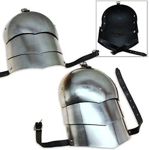 Medieval Pauldron Set Dope Plate Armor Carbon Steel Real Adult Size Arm Shoulder Pauldrons with leather straps for LARP