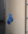 Plastic Grain Bin Outlet For Easy Grain Storage Containers With Large Diameter Outlet And Stable Construction Simple Installation Convenient Barn Bin Accessory For Smooth Dispensing And Secure Grain Handling blue outlet mounted on grain bin wall