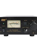 Front view of Beefy 13.8V DC Ham Radio Bench Power Supply, Fixed 30A Output, Desktop Switching Converter With Display, 110V AC Input