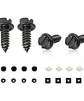 4 Piece Car License Plate Screw Kit Self Mounting For Front And Rear Plates Rustproof Stainless Steel Bolts Fasteners Kit