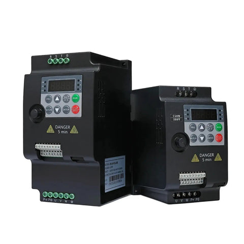Versatile VFD Variable Frequency Drive 0.75 kW To 5.5 kW Motor Speed Controller Plug And Play 220V 380V 1 Phase To 3 Phase Input 3 Phase Output Adjustable Speed Drive Great For DIY Motors, black VFD units