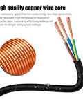 Six Foot 12 Gauge 3 Conductor Outdoor Heavy Duty Extension Cord With Waterproof Three Outlet Built Tough For Snow Rain And Serious Power Needs Perfect For Tools Landscaping Camping And Work Sites copper wire core