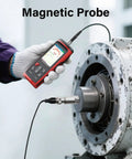Digital Vibration Meter For Motors And HVAC Systems Pro Grade Vibration Analysis Tool Measuring Acceleration velocity used with magnetic probe on motor
