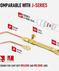 No Sweat Light Duty Oxy Fuel Welding And Cutting Torch Kit Arrives With Tight Regulator Connector with welding tips and valves.