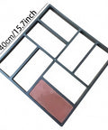 Cross Square Stepping Stone Molds Set For DIY Garden Pathways And Patios, reusable concrete paving mold, 15.7 inch square