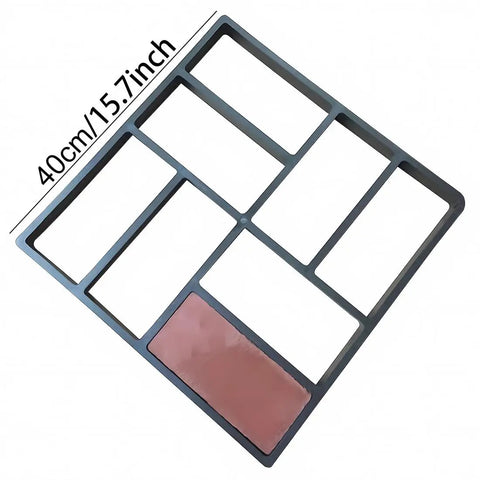 Cross Square Stepping Stone Molds Set For DIY Garden Pathways And Patios, reusable concrete paving mold, 15.7 inch square