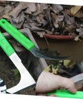 Two Pack Stainless Digger Sickle Long Handle Garden Tool For Weeding Harvesting Grass Cutting And Mulching Made To Beat Tough Jobs