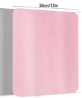 Vin Beauty microfiber cleaning cloth, 12x12 inches, pink front with gray back