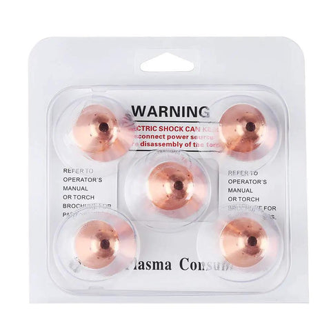 Five Piece Plasma Cup Cap 220673 Set For MAX45 Cutting Torch in packaging